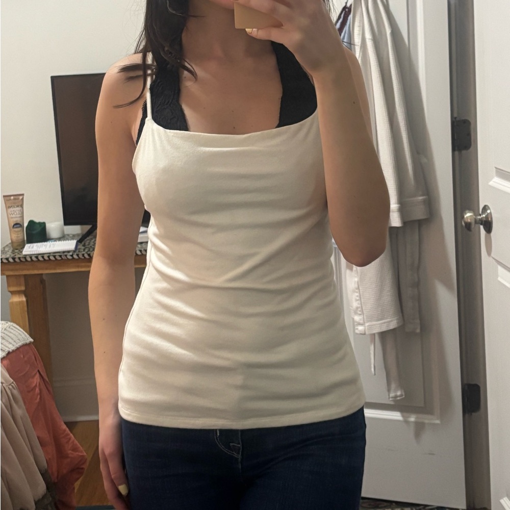 Banana Republic Soft Stretch White Top